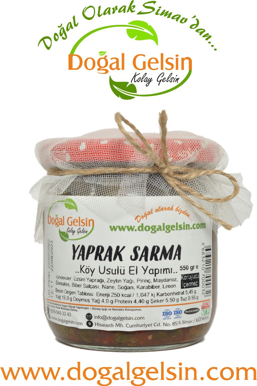Doğal%20Gelsin%20Aç%20Bitir%20Yaprak%20Sarması%20-%20550%20gr