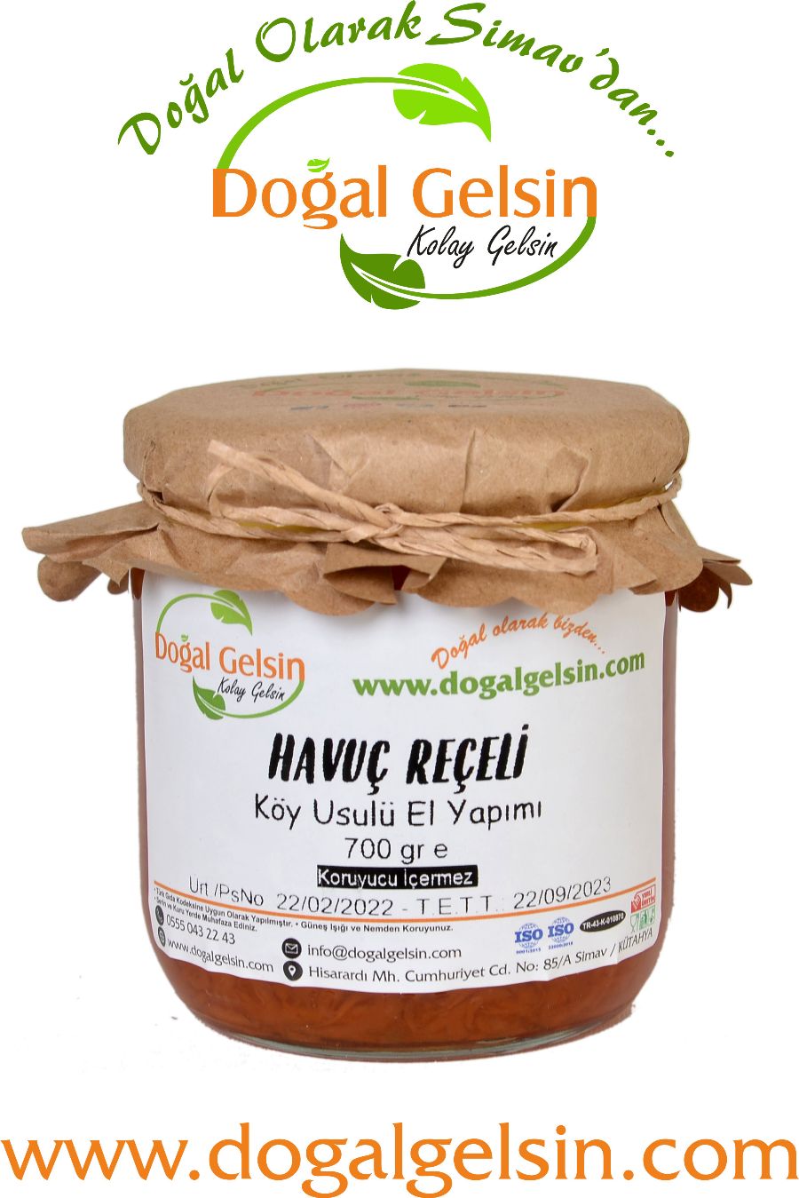 Doğal%20Gelsin%20Havuç%20Reçeli%20-%20700%20gr