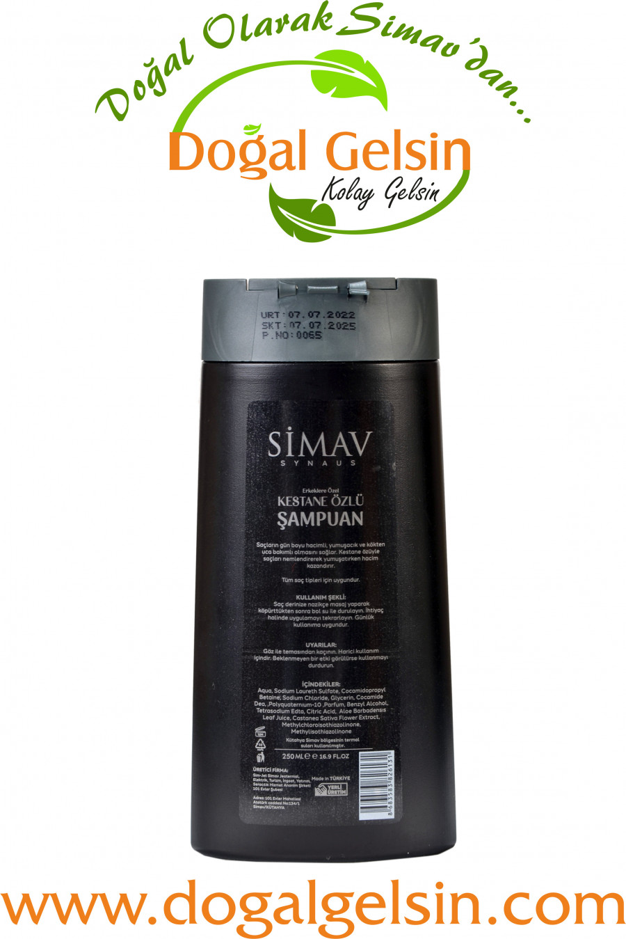 Simav%20Synaus%20Erkeklere%20Özel%20Kestane%20Özlü%20ve%20Termal%20Sulu%20Şampuan%20-%20250%20ml