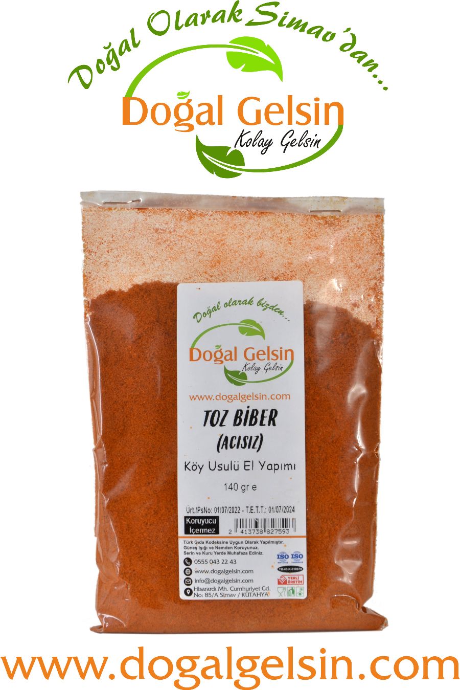 Doğal%20Gelsin%20Acısız%20Toz%20Biber%20-%20140%20gr