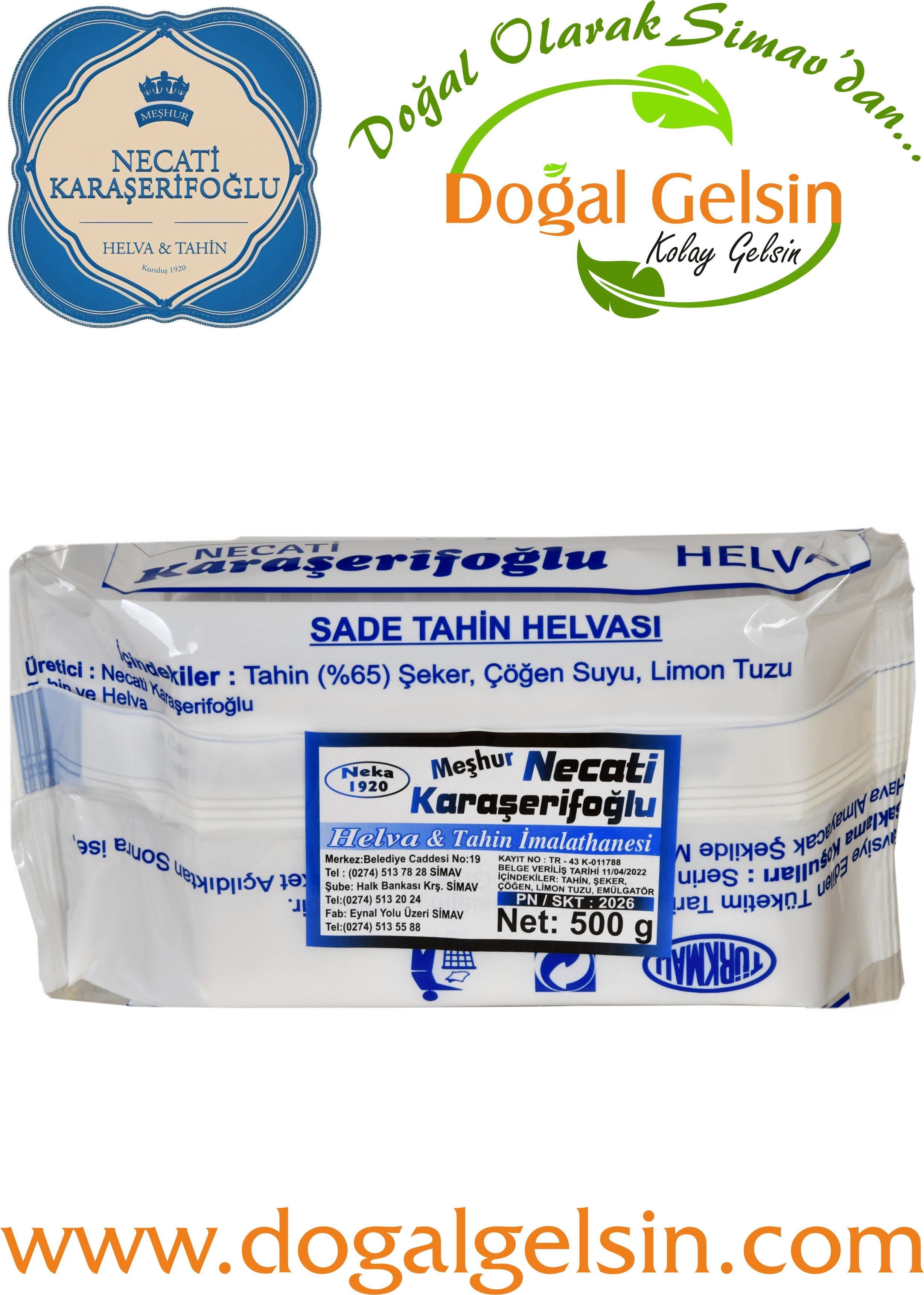 Necati%20Karaşerifoğlu%20Sade%20Tahin%20Helvası%20-%20500%20gr