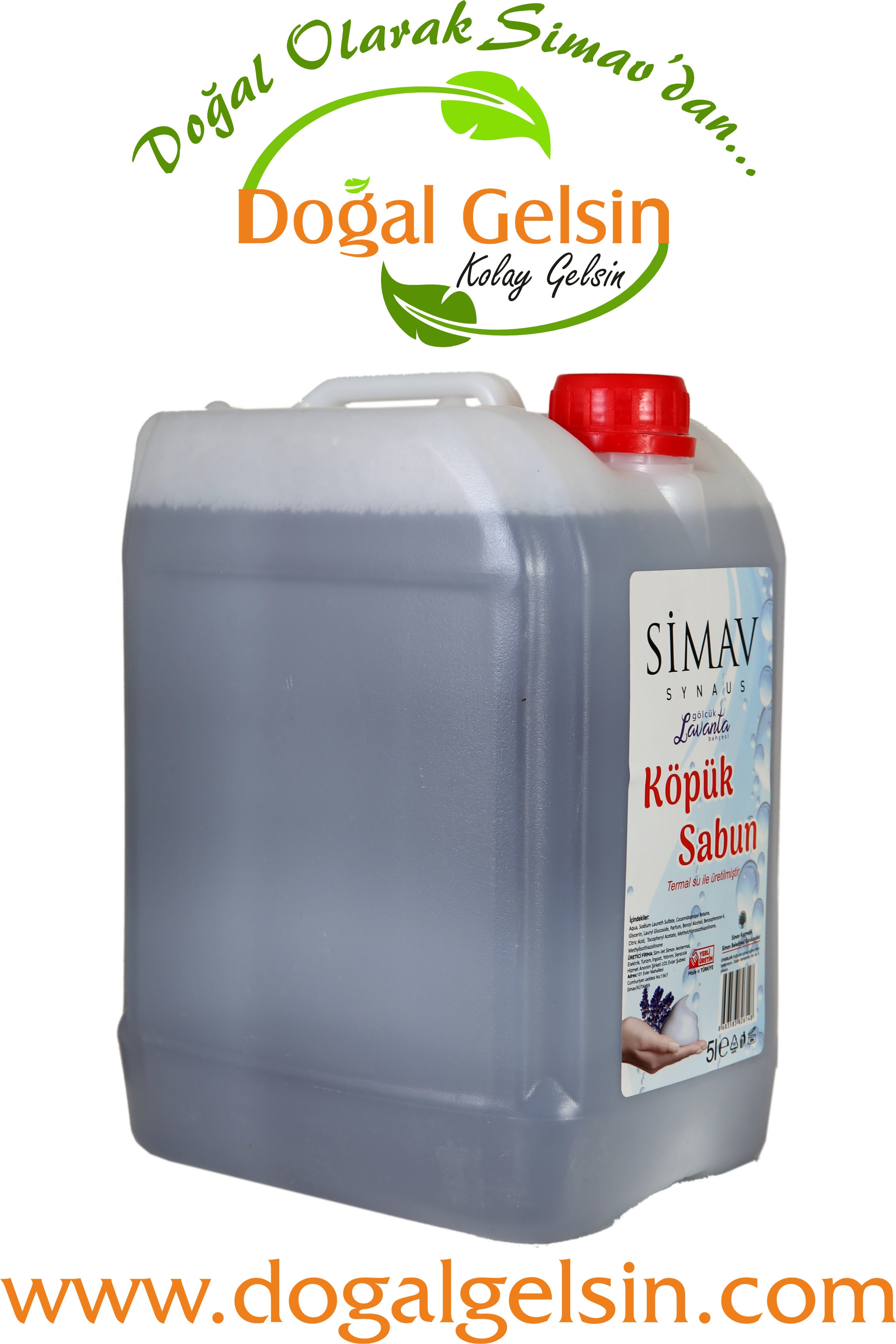 Simav%20Synaus%20Termal%20Sulu%20Lavanta%20Özlü%20Köpük%20Sabun%20Seti%202’li%20-%205%20Lt%20+%20500%20ml