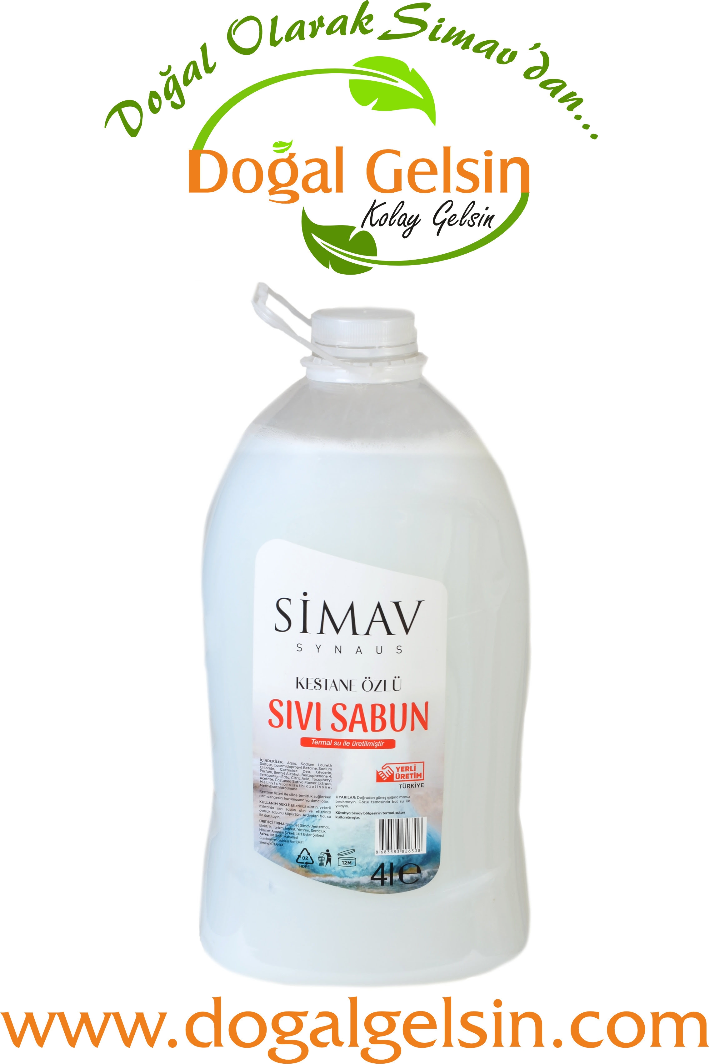 Simav%20Synaus%20Kestane%20Özlü%20ve%20Termal%20Sulu%20Sıvı%20Sabun%202’li%20Set%20-%204%20Lt%20+%20500%20ml