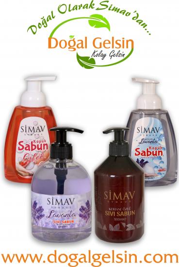 SİMAV Termal Sulu Köpük ve Sıvı Sabun Seti 4’lü - 500 ml