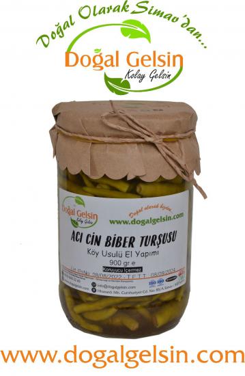 Doğal Gelsin Acı Cin Biber Turşusu - 900 gr