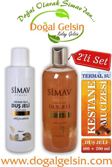 Simav Synaus Kestane Özlü ve Termal Sulu Duş Jeli 2’li Set 400ML + 200ML