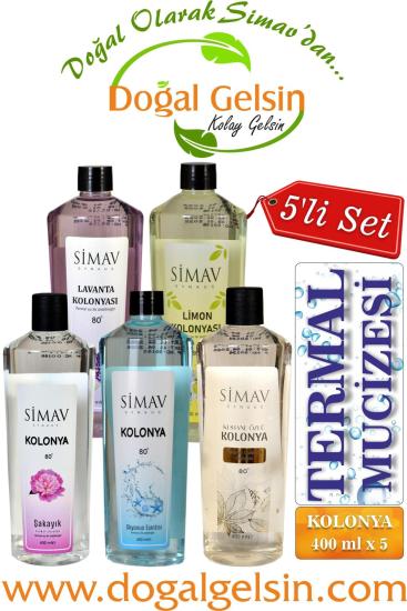 Simav Synaus Termal Sulu Kolonya Seti 5’li - 400 ml